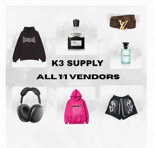 ALL 1:1 VENDORS (U.S. SHIPPING TIMES)